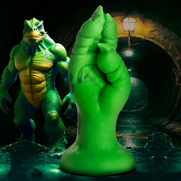 Raptor Claw Fisting Silicone Dildo - Green - Creature Cocks
