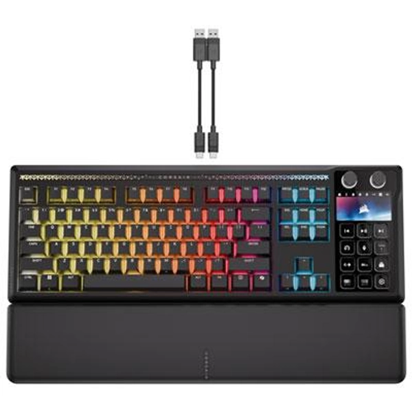 Corsair Galleon 100 SD Backlit Mechanical MLX Pulse Linear Mechanical Pre-Lubricated Gaming Keyboard with Stream Deck Buttons