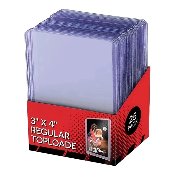 TEMU 25-card Organizer Kit, Durable Pvc Card Top Loaders, Collectible Trading Card Albums, Cases & Sleeves | Protection For Sports & Trading Card