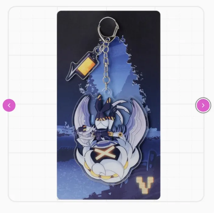 V Hang Tail Keychain