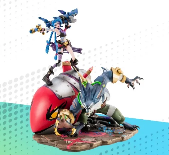 2XKOᵀᴹ Jinx and Warwick 1/10 Scale Statue | Riot Games Store