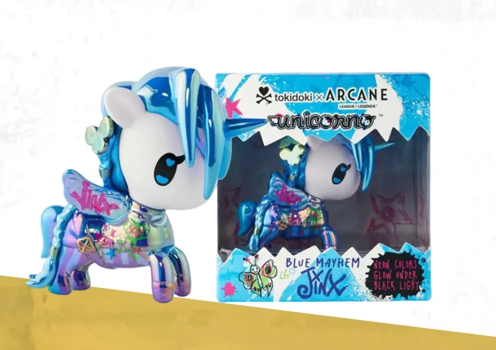tokidoki x Arcane Unicorno Special Edition Blue Mayhem Jinx | Riot Games Store