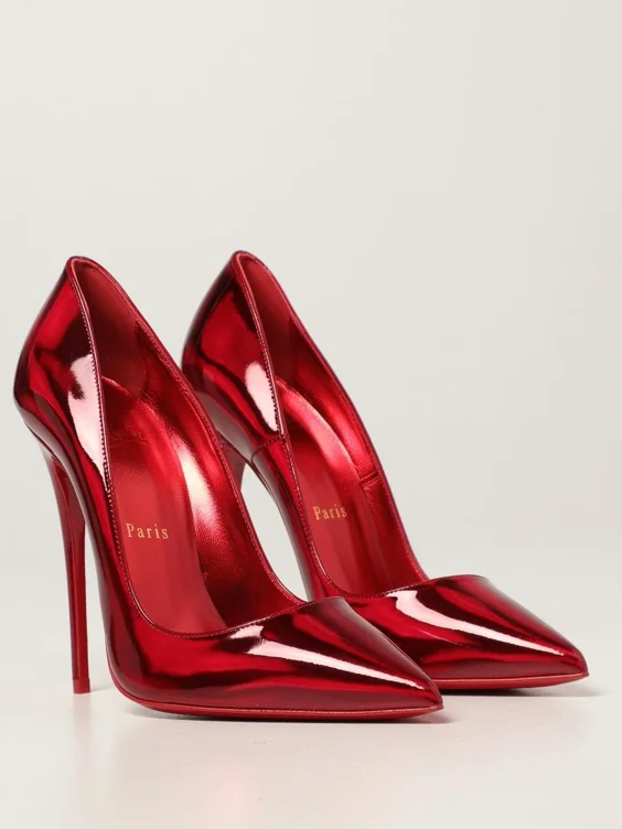 Louboutin red patent So Kate