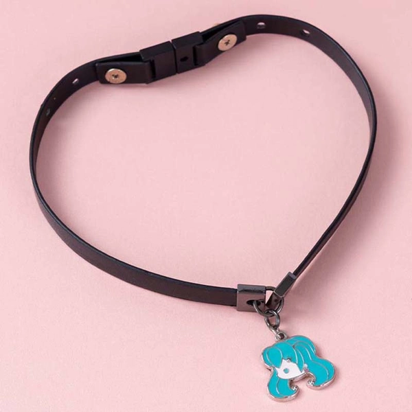 Official Miku Choker Collar Hatsune Miku Necklace PU Leather