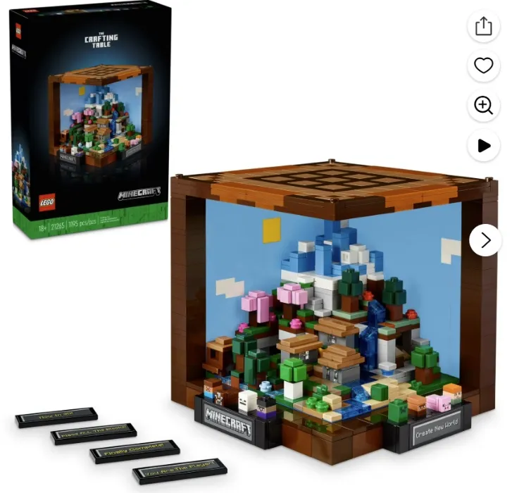 LEGO Minecraft The Crafting Table Building Set
