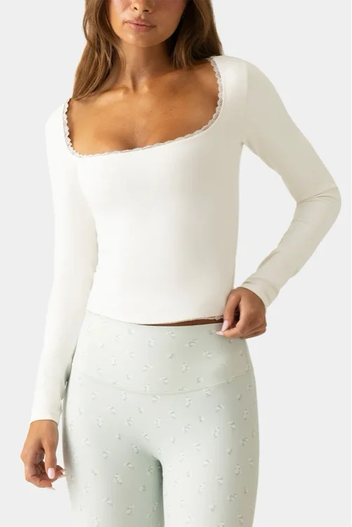 Long sleeve top (white)