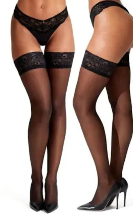 Ann Summers Lace Top Glossy Hold Ups 2 Pack, Black M 18,00 £GB Ann Summers + 3,99 £GB de frais de port