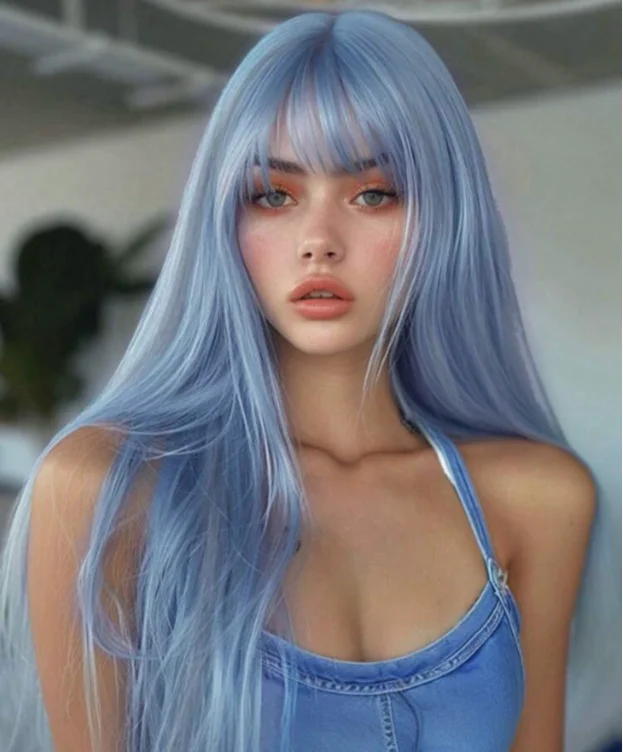 Blue Wig