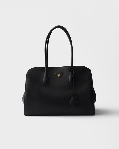 Large leather tote bag