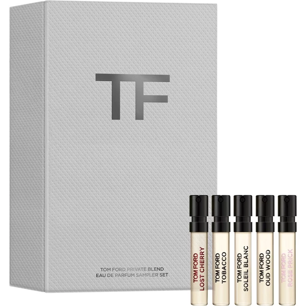 Tom Ford Private Blend Private Blend Mini Discovery Set 1x Lost Cherry Eau de Parfum  2 ml + 1 Tobacco Vanille Eau de Parfum 2 ml + 1 Soleil Blanc Eau de Parfum 2 ml + 1 Oud Wood Eau de Parfum  2 ml + 1x Fucking Fabulous Eau de Parfum 2 ml / 1 Stk.
