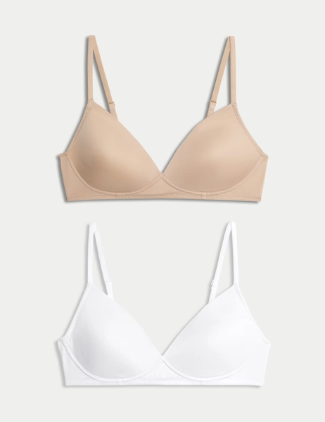 2pk Non Wired Bras