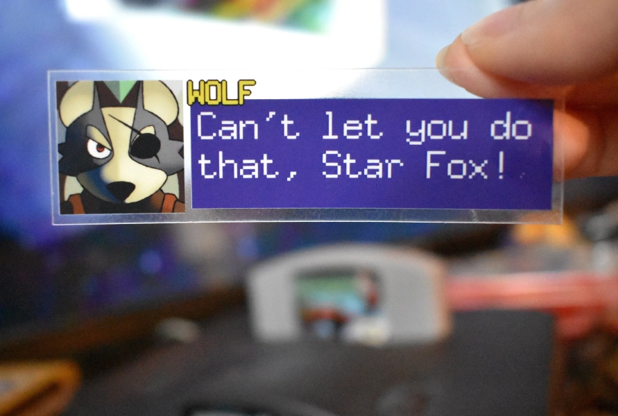 Transparent Wolf Sticker