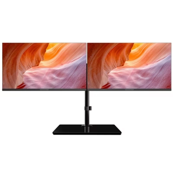 43" Dual Monitor Workstation: High-Definition VA Panel, HDMI, 75Hz