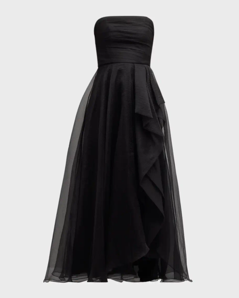 Teresa Draped Strapless Gown