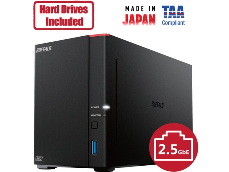 BUFFALO LinkStation 720 2-Bay Professional Network Storage 8TB (2x4TB) with Hard Drives Included - Newegg.com