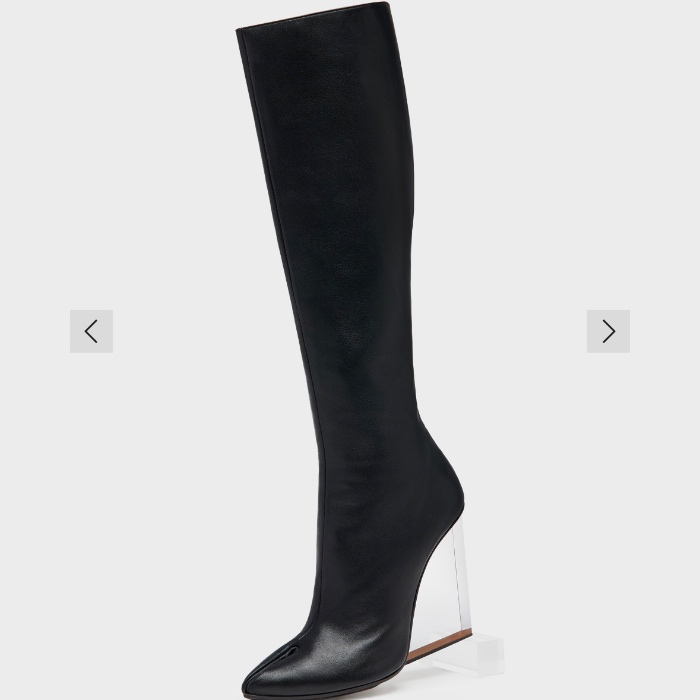 
  TABI CLAW PLEXI KNEE BOOTS H90
