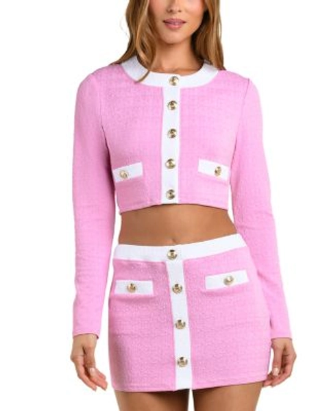 Adaline Color Blocked Swim Cover-Up Cardigan & Coco Color Blocked Skirt Cover-Up 