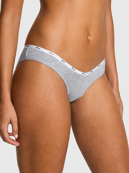 Logo Cotton Tanga Panty