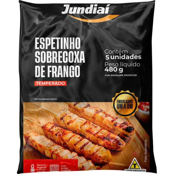 Espetinho de Frango Jundiaí Congelado 480g