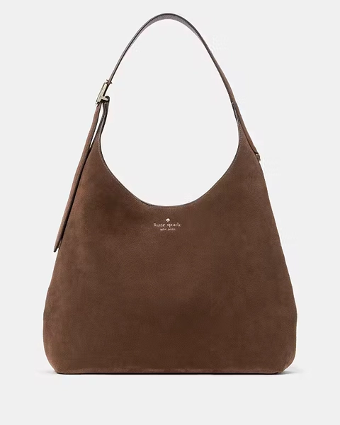 Hot Fudge 454 Suede Large Shoulder Bag