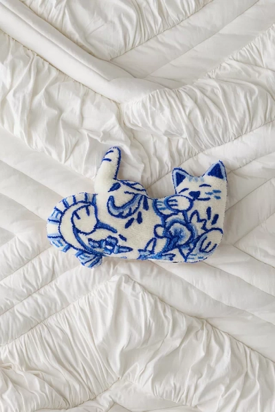 Delft Cat Cushion