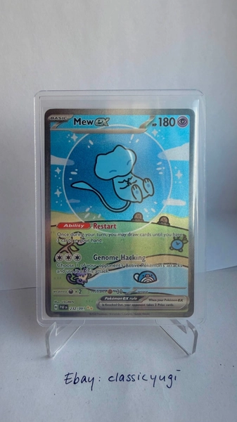 Pokemon Mew 232/091 Paldean Fates English Bubble Mew NM