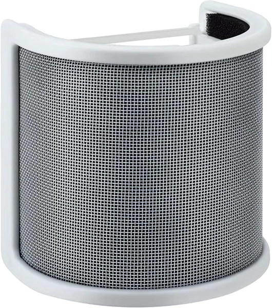 Mic Pop Filter White Microphone Windscreen
