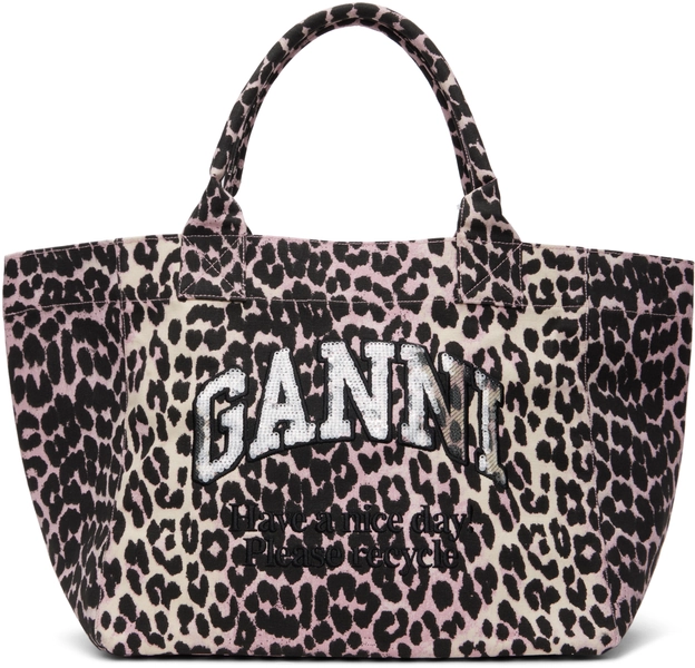 Pink Leopard Medium Tote