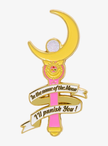 Pretty Guardian Sailor Moon Moon Stick Enamel Pin