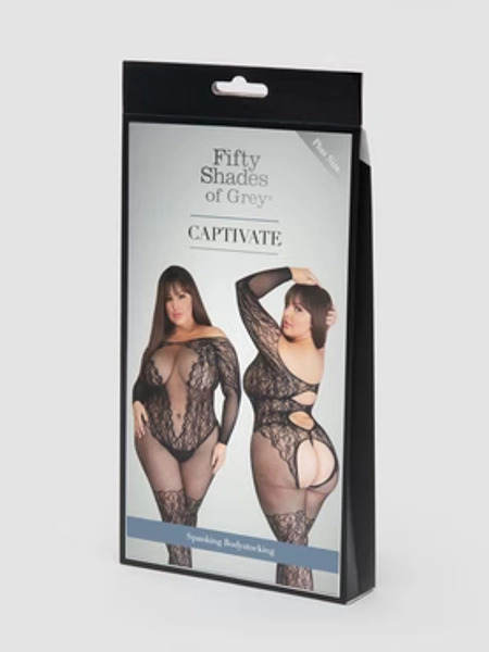 Fifty Shades of Grey Captivate Plus Size Lace Spanking Bodystocking