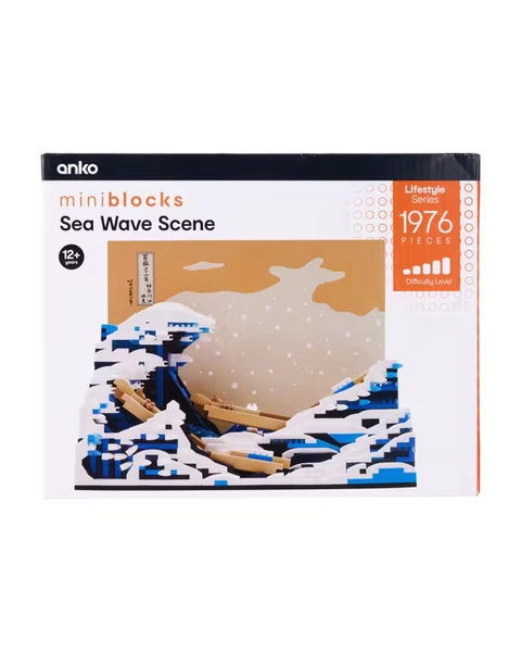 1976 Piece Mini Blocks Lifestyle Series: Sea Wave Scene