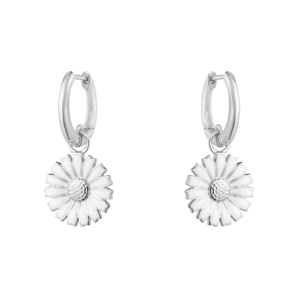 Øreringer, Daisy Hoops hvit