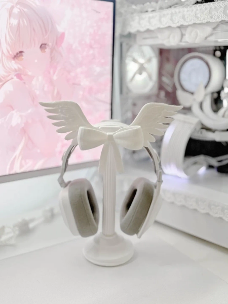 Coquette Angelic 3D Printed Headphone Stand: Desk Decor, Girly Setup, Cutecore, Gifts Gamers - Etsy