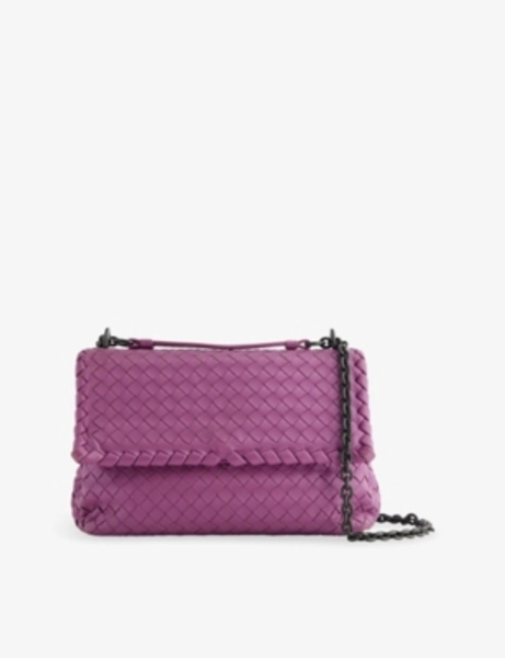 Pre-Loved Bottega Veneta Intrecciato Leather Shoulder Bag