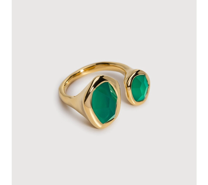 Odyssey Gemstone Open Ring | Monica Vinader