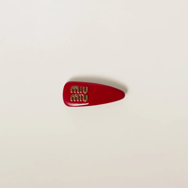 Patent leather hair clip