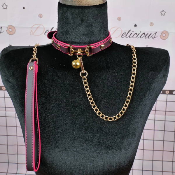 Burgundy Gothic Punk Collar, Hollow Kitten Head Leather Choker With Bell, Adjustable Day Necklace - Etsy Canada