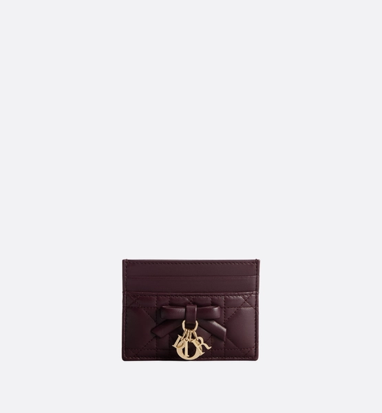 Lady Dior Freesia-kaarthouder