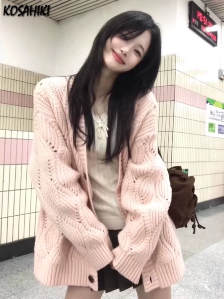 Pink Cardigan  
