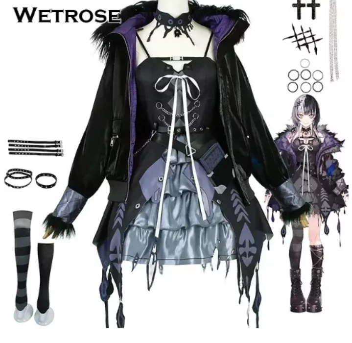 [Wetrose] In Stock Shiori Novella Hololive EN Cosplay Costume Shiori Novyera Wig Full Set