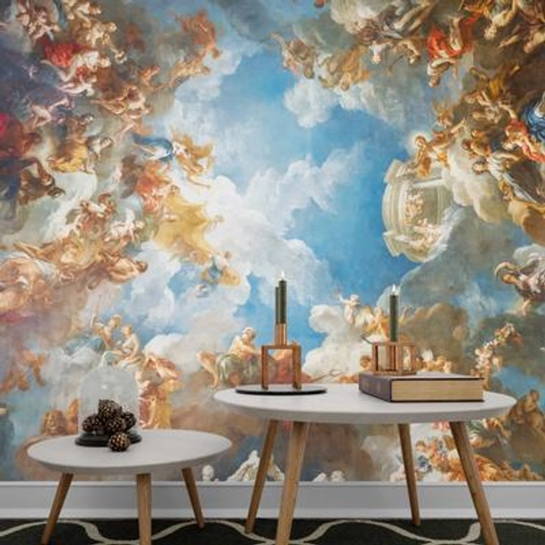 Renaissance large wall mural The Apotheosis of Hercules removable wallpaper Francois Lemoyne self-adhesive wallpaper Renaissance Art Murals
