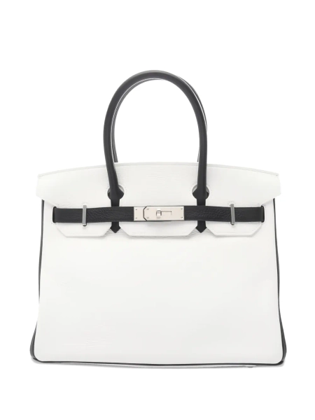 Hermès Pre-Owned 2020 30 Birkin leather tote bag - White