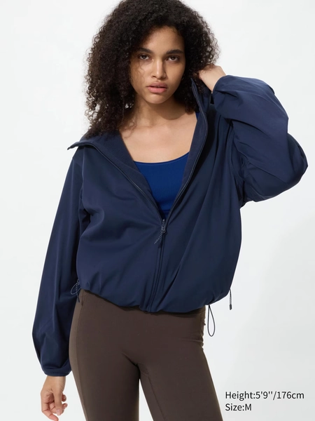 Womens Windproof Fleece Reversible Full-Zip Hoodie | UNIQLO US