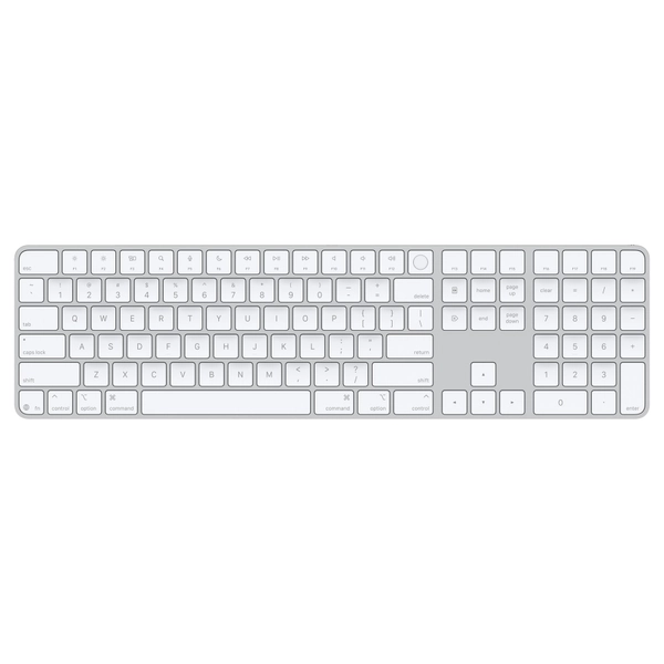 Magic Keyboard with Touch ID and Numeric Keypad for Mac models with Apple silicon (USB–C) - US English - White Keys