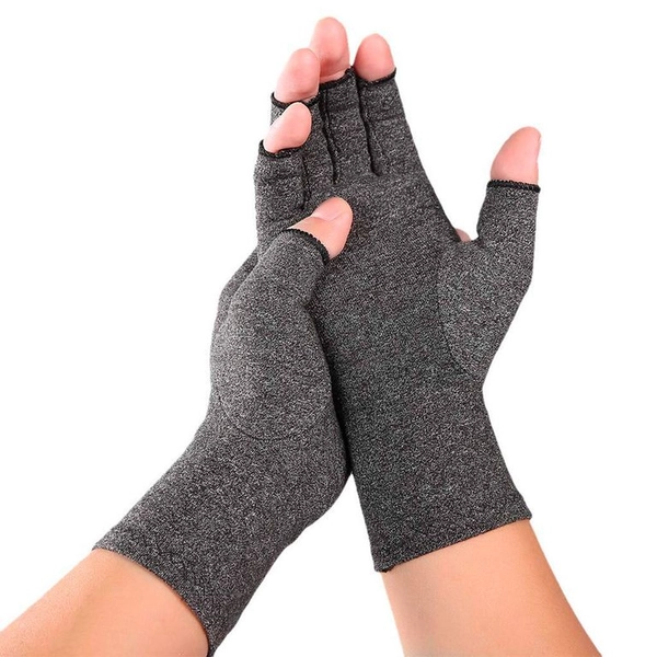 Guantes De Compresión Para Artritis Artrosis Y Tenditis Gris L