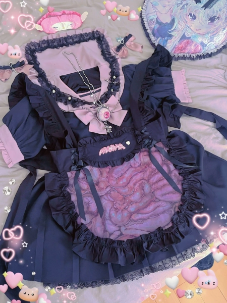 Intestine Apron Black — DIEMILKO