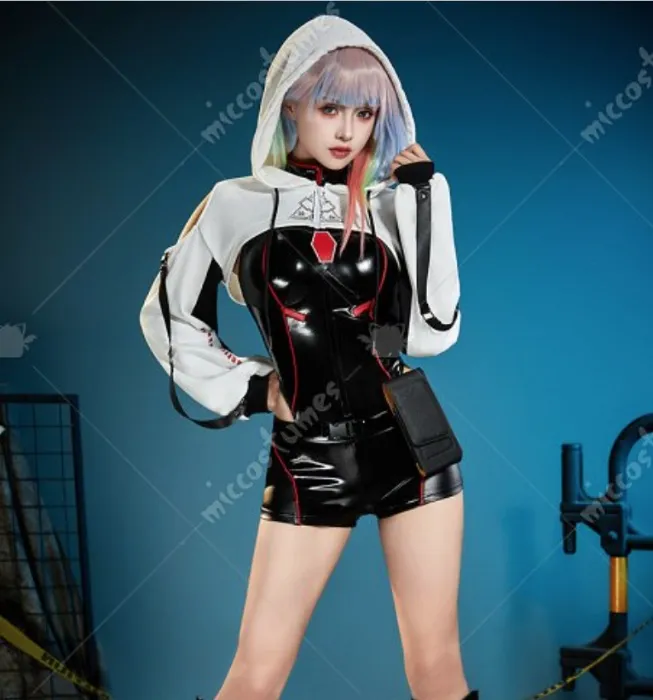 Lucy Motorcycle Style Racing Outfit!