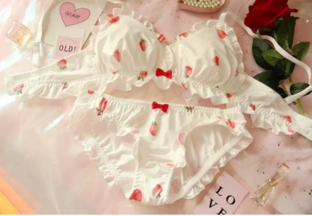 Kawaii strawberry lingerie