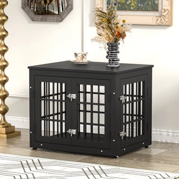 Tucker Murphy Pet™ Heavy Duty Dog Crate Furniture, Decorative Pet House End Table, Wooden Cage Kennel Furniture Indoor