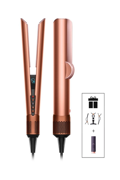 Vysoušeč a žehlička na vlasy Dyson Airstrait™ (Amber silk / Pink champagne)
